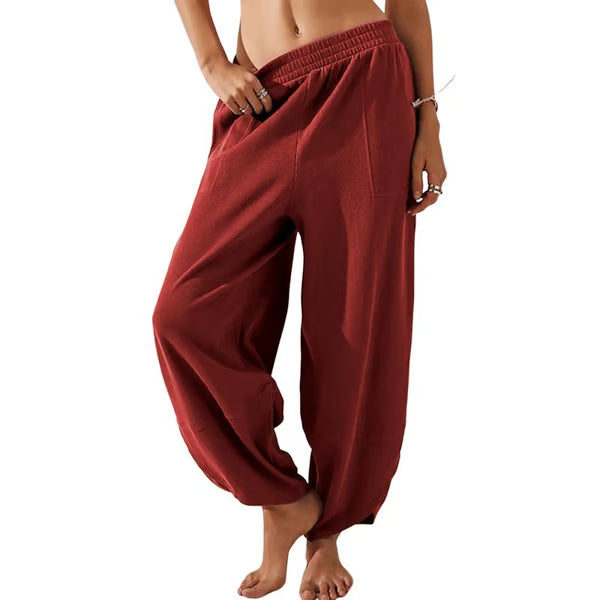 Wide Leg Barrel Pants